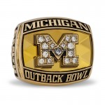 2012 Michigan Wolverines Outback Bowl Championship Game Ring/Pendant(Premium)